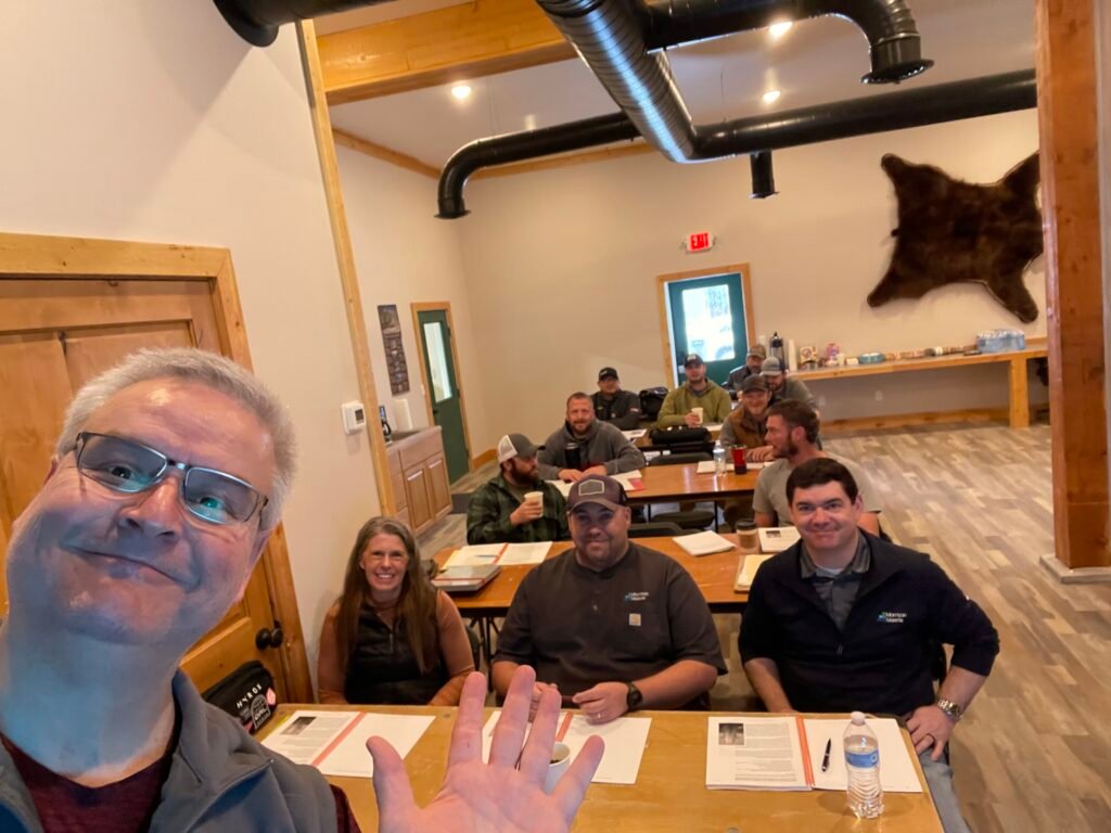 craig doing training